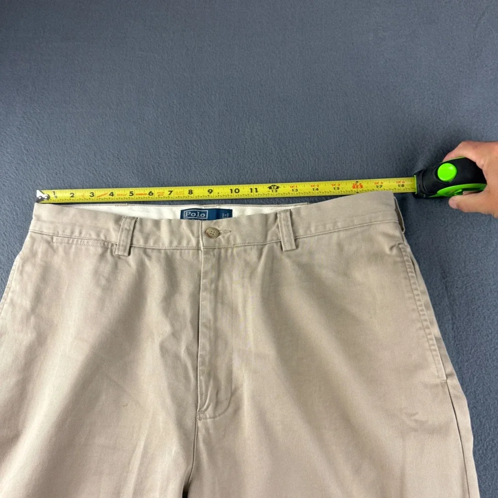 Vintage Polo Ralph Lauren Philip Pants Men's 36x34 (Fits 35x34) Beige Trousers